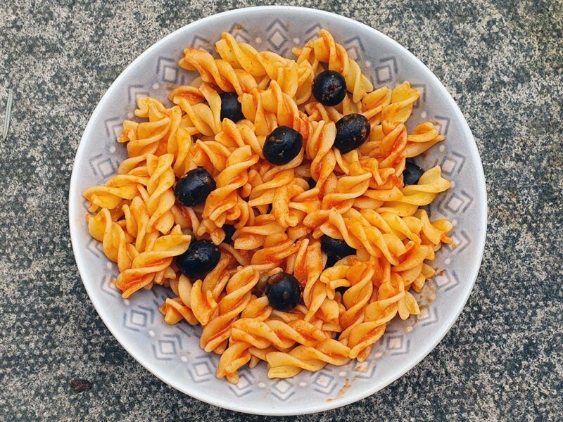 Pasta with olives