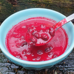 Roasted pepper and beetroot soup with black beans