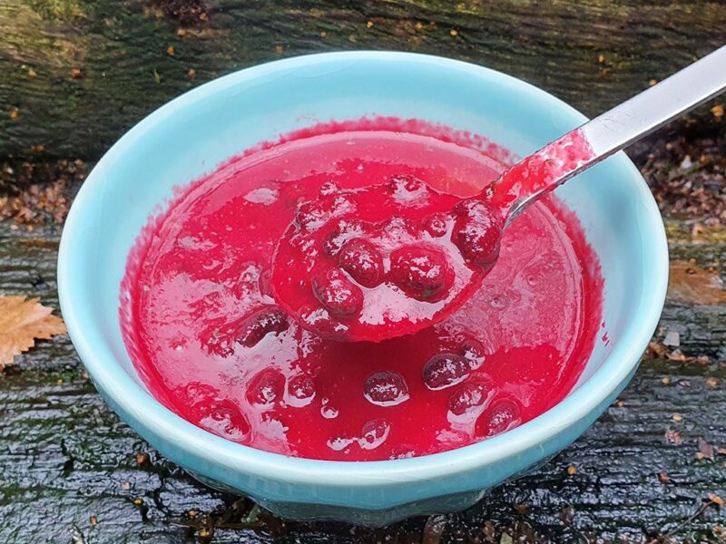 Roasted pepper and beetroot soup with black beans