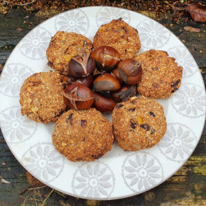 Vegan mincemeat and chestnut cookies