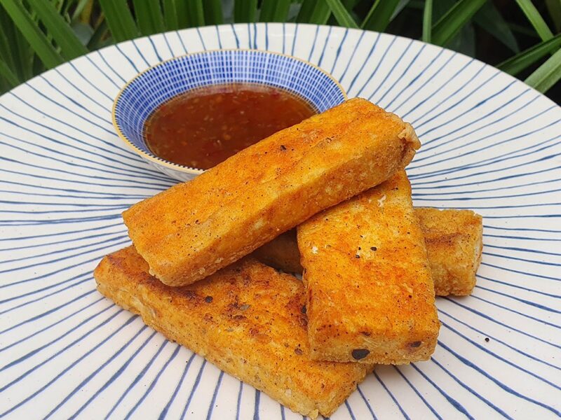 Crispy paprika tofu