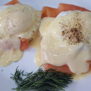 Eggs Benedict with  Smoked salmon