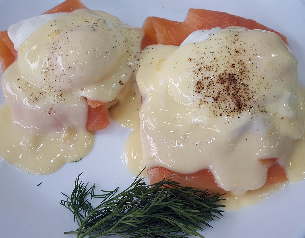 Eggs Benedict with  Smoked salmon