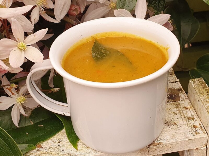 Curried carrot and parsnip soup