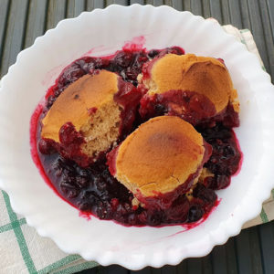 Gluten-free berry cobbler