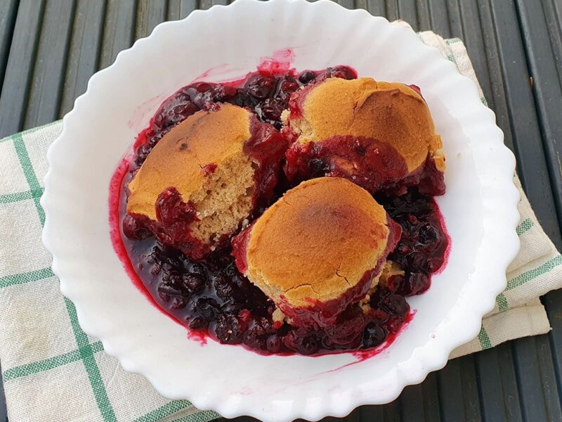 Gluten-free berry cobbler