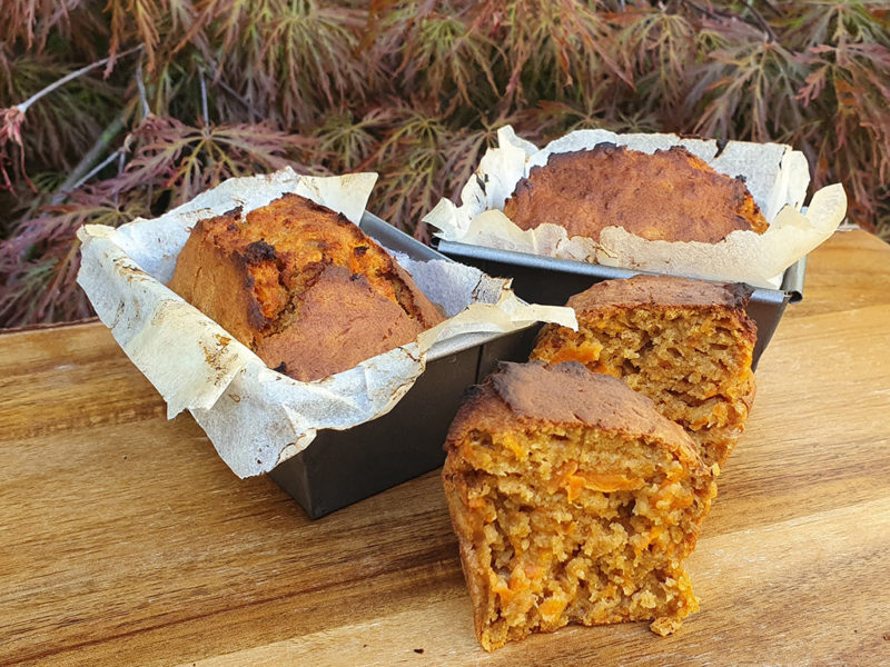 Gluten-free carrot and blood orange cake