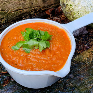 Chipotle sweet potato red pepper sauce