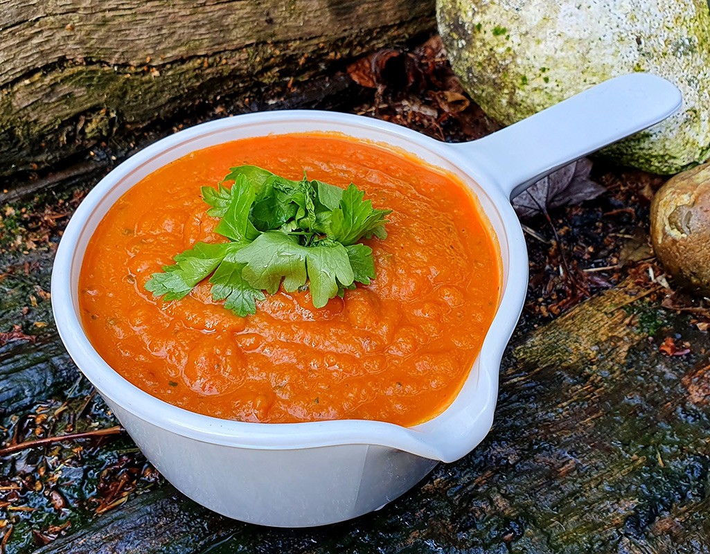 Chipotle sweet potato red pepper sauce