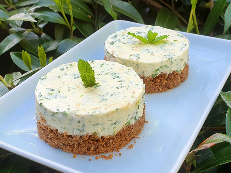 No bake mint chocolate cheesecake