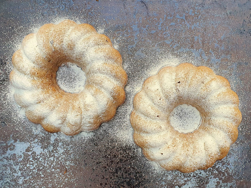 Gluten-free carrot and orange mini bundt cakes