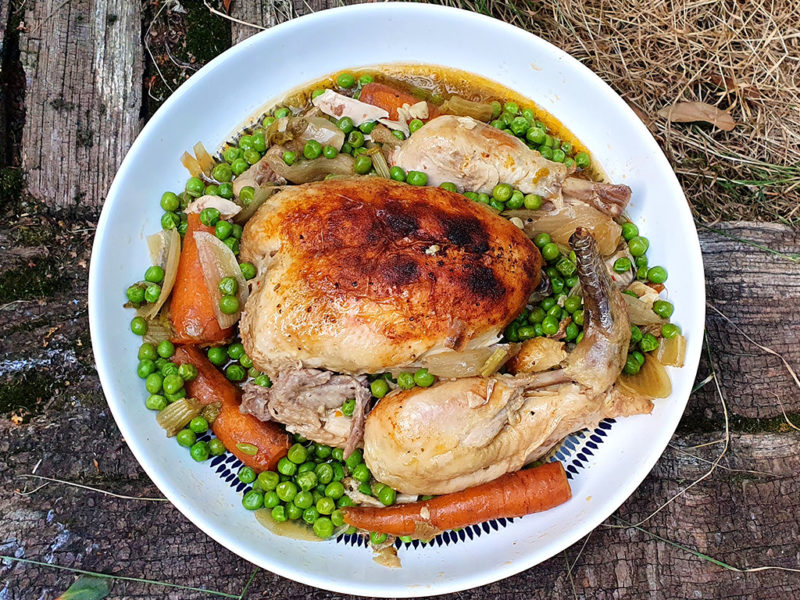 Pot-roast paprika chicken