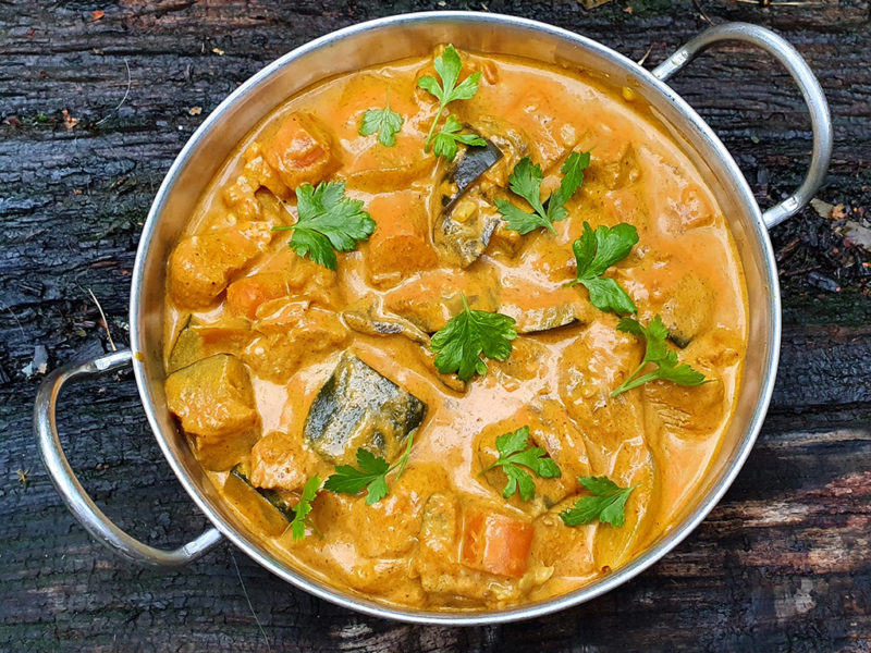 Turkey and vegetable tikka masala