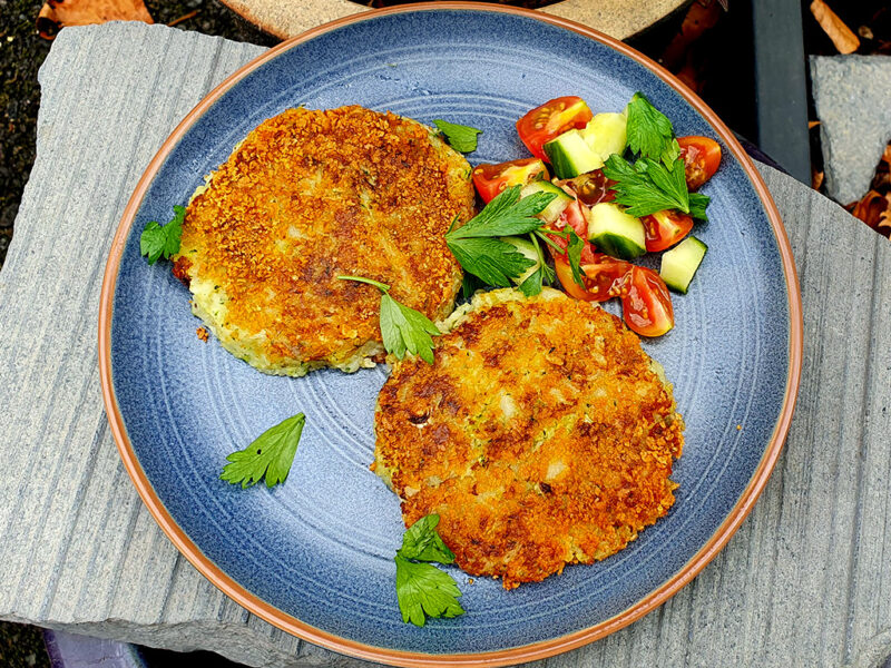 Potato and courgette cakes