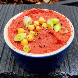 Roasted beetroot and red pepper hummus