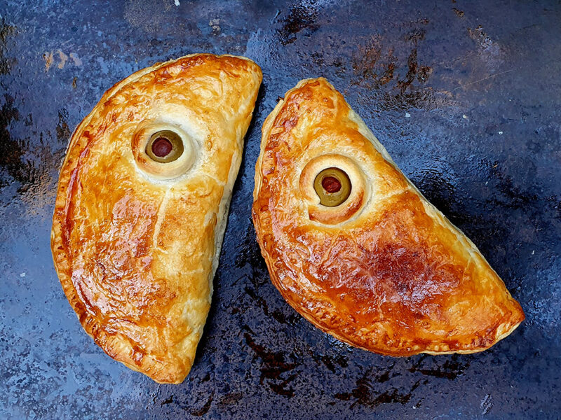 Halloween creepy moon pies