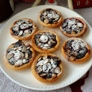 Cherry and almond mince pies