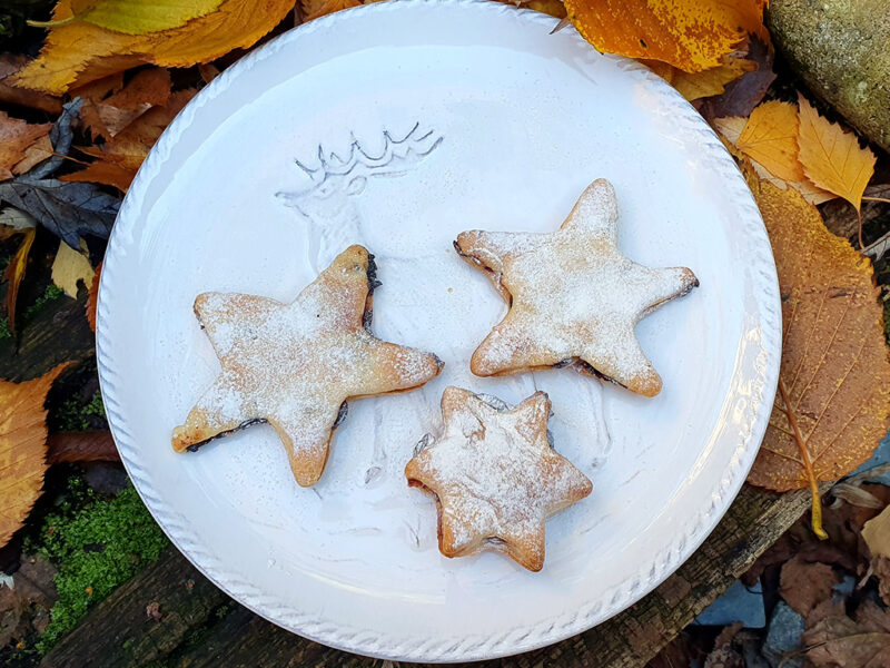 Mincemeat star cookies