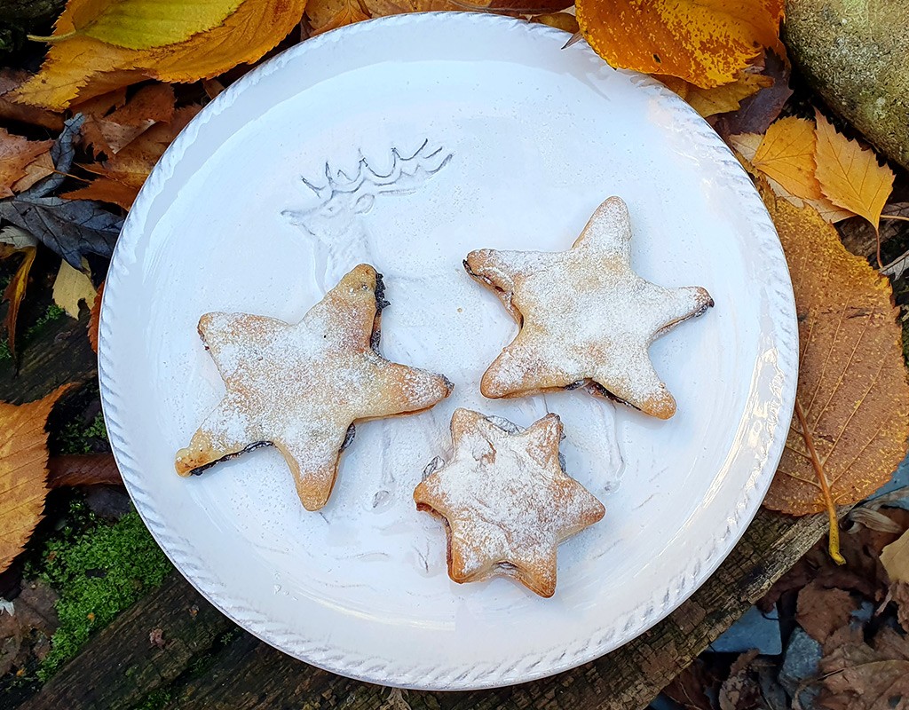 Mincemeat star cookies