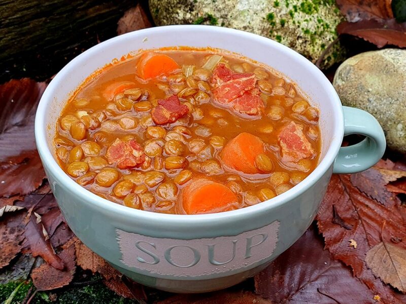 Bacon and Lentil Soup