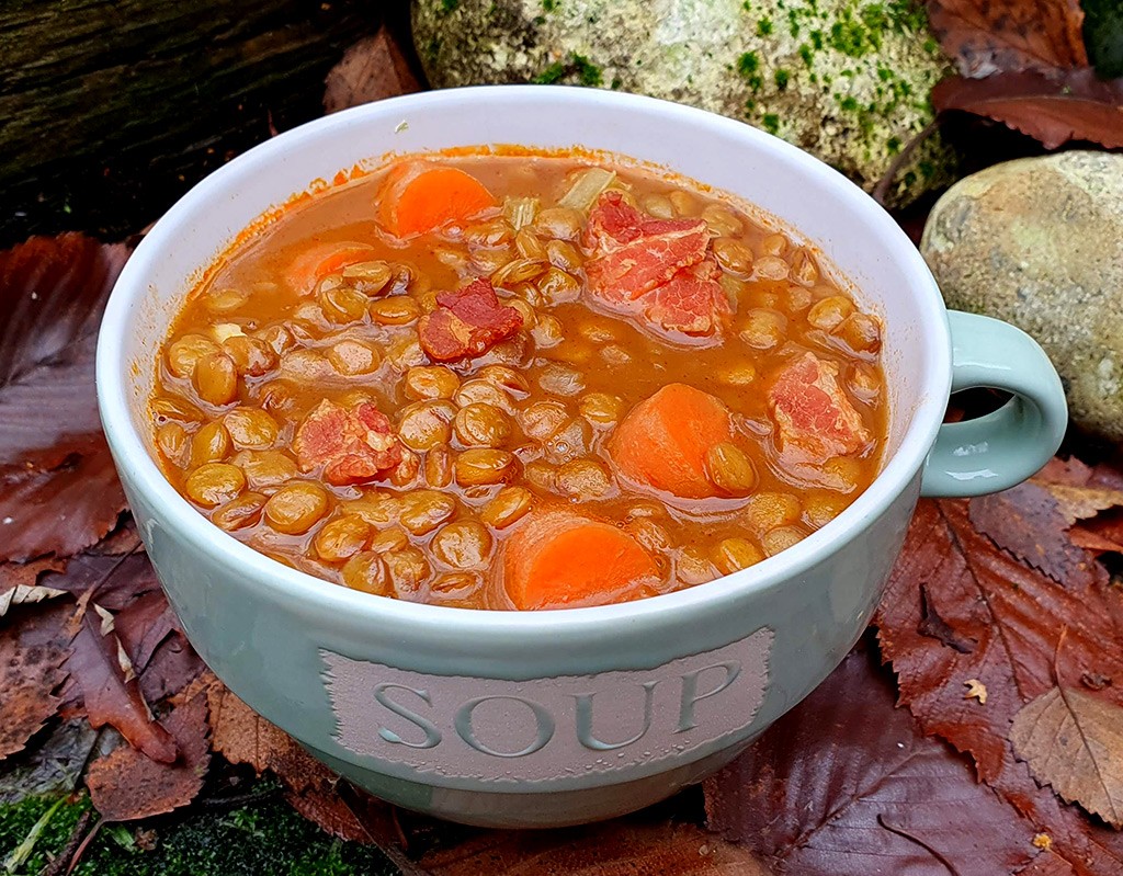 Bacon and Lentil Soup