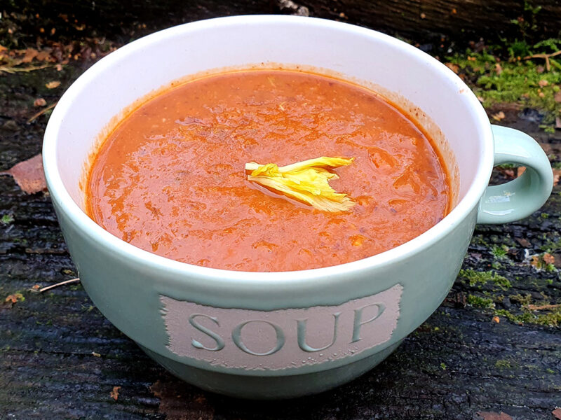 Black bean and tomato soup