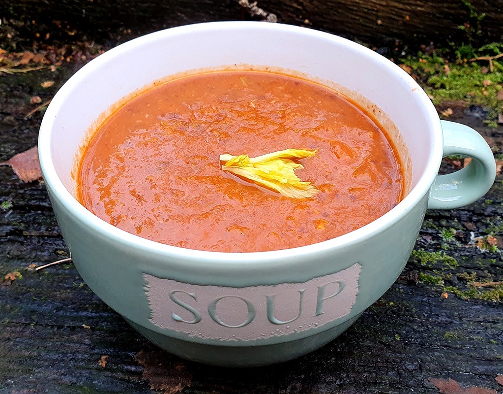 Black bean and tomato soup