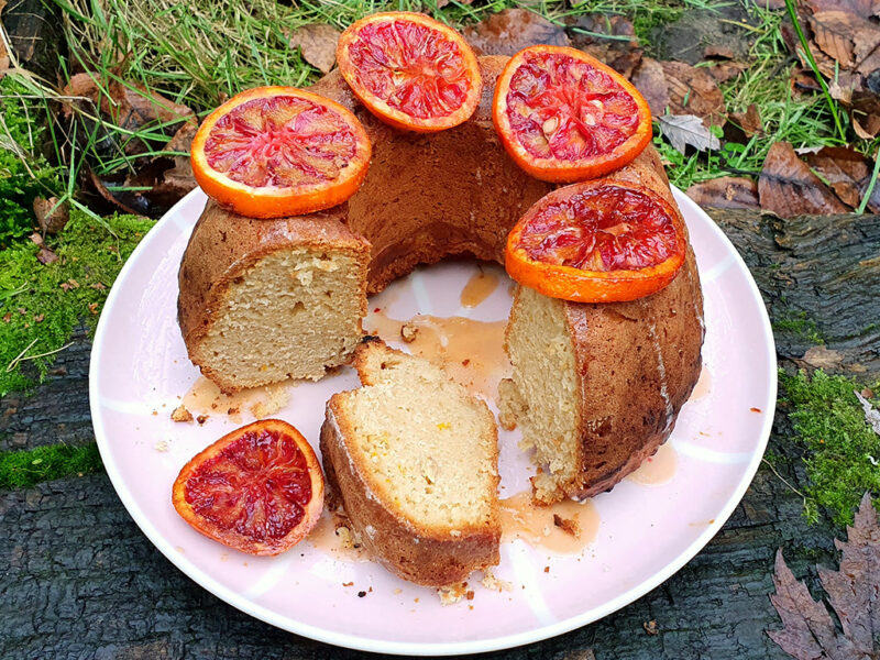 Blood orange bundt cake