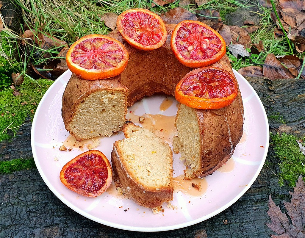 Blood orange bundt cake