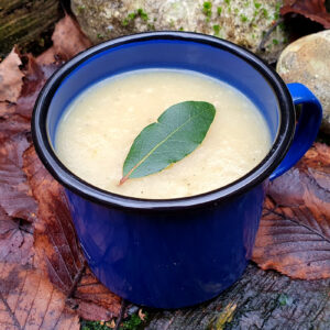 Celeriac, leek and potato soup