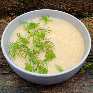 Fennel, cauliflower and bean soup