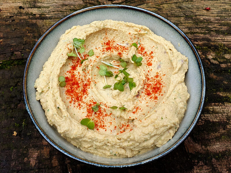 Roasted vegetables hummus