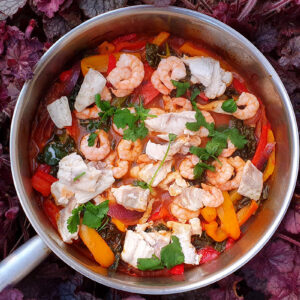 Italian fish and prawn stew