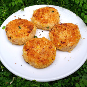 Tuna and corn fishcakes