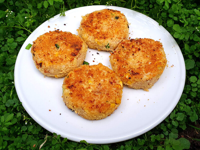 Tuna and corn fishcakes