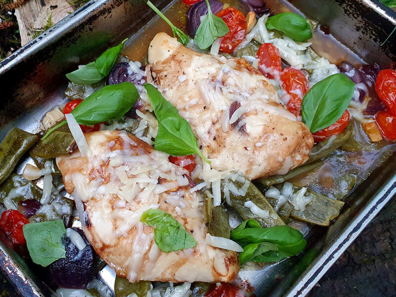 Balsamic baked chicken breast