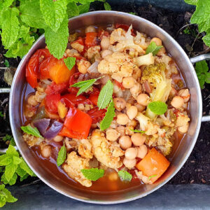 Cauliflower and broccoli curry