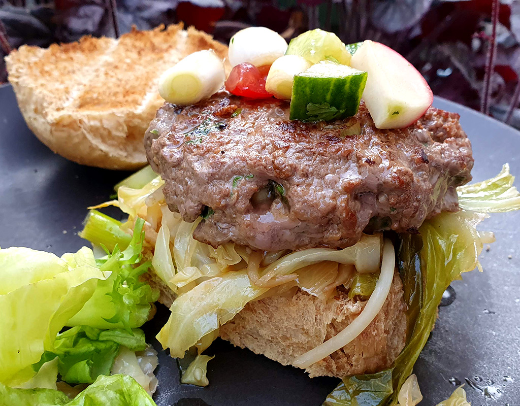 Korean-style beefburger