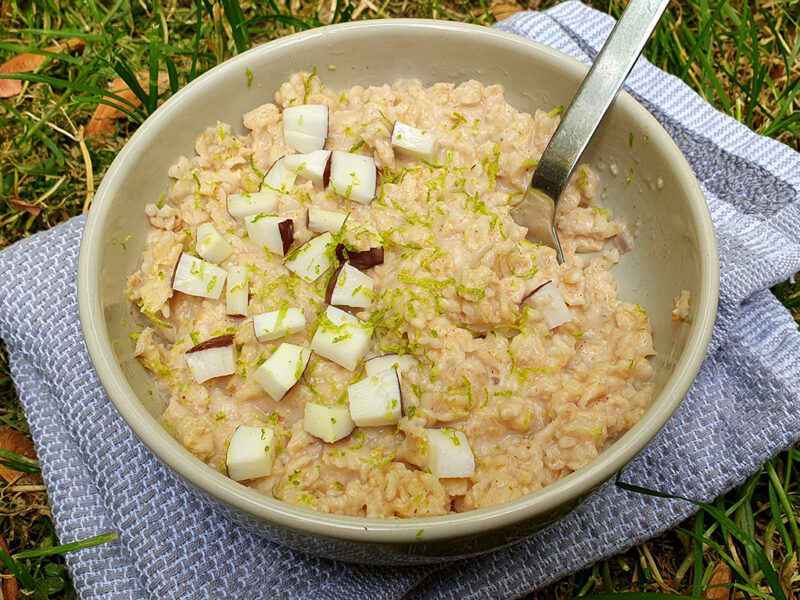 Coconut and lime porridge