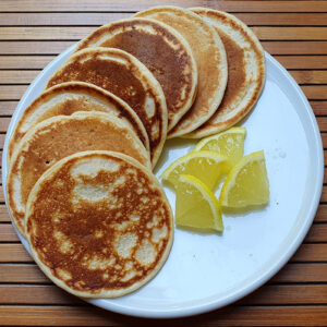 Lemon and almond pancakes