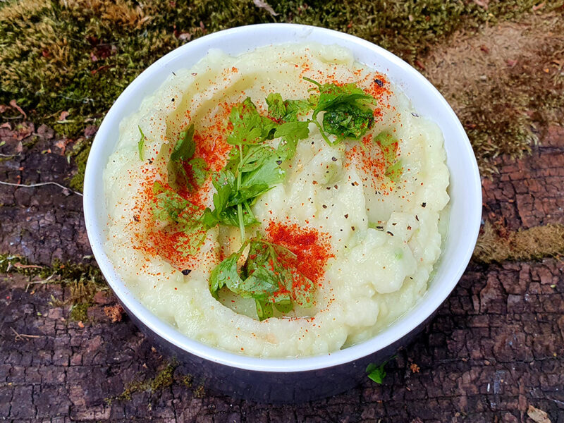 Potato and avocado mash