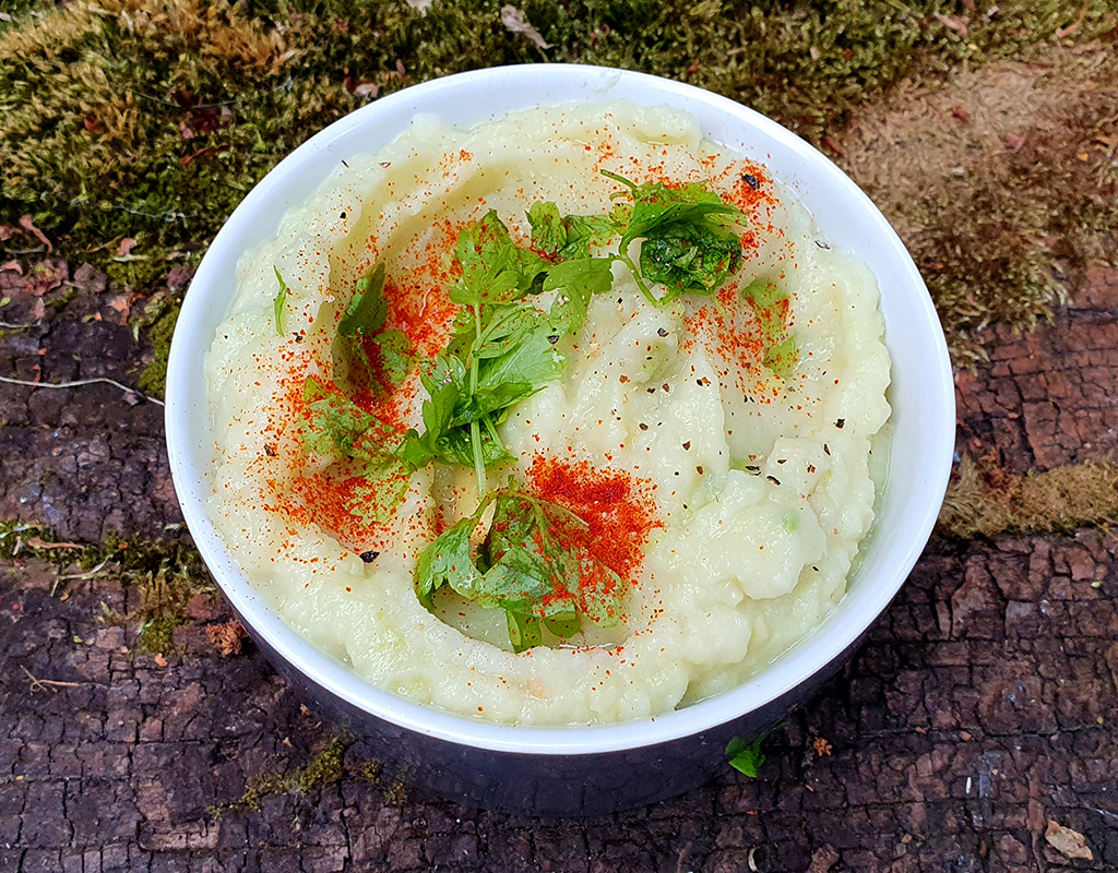 Potato and avocado mash