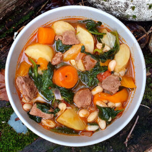 Hearty lamb and bean soup