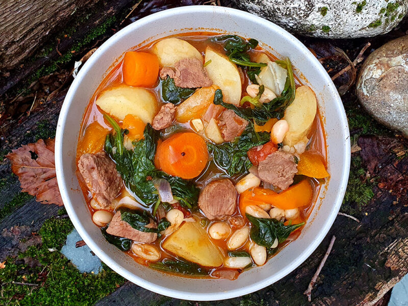 Hearty lamb and bean soup