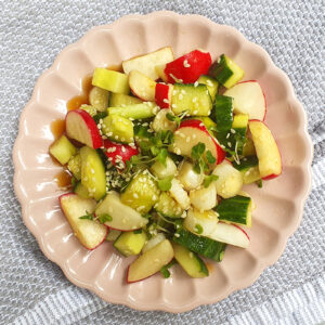 Japanese cucumber and radish salad