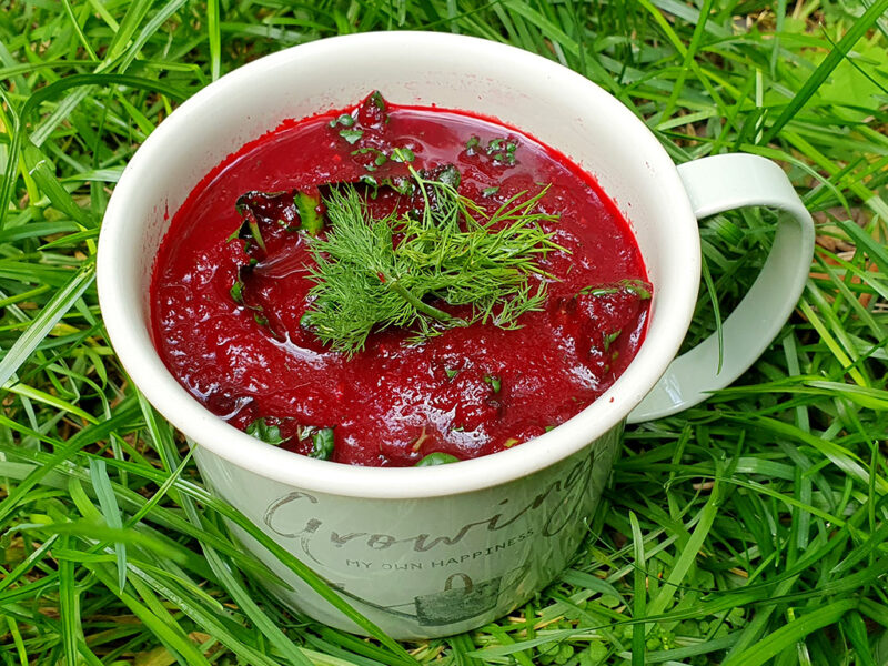 Beetroot and carrot soup