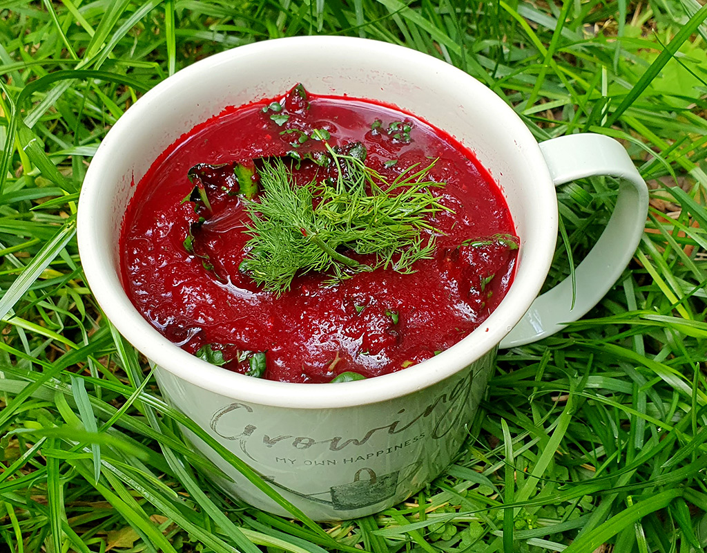 Beetroot and carrot soup