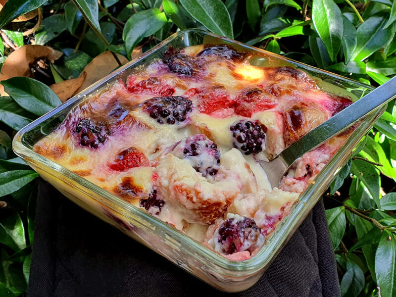 Berry croissant bake