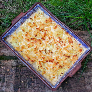 Cauliflower macaroni cheese