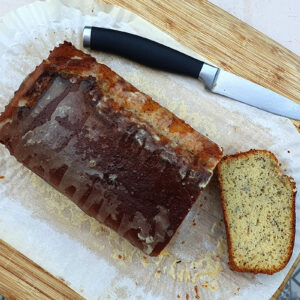 Lemon and poppy seed loaf cake